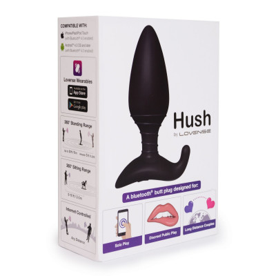 Анальна смарт вібропробка Lovense Hush, розмір L Анальна смарт вібропробка Lovense Hush, розмір L