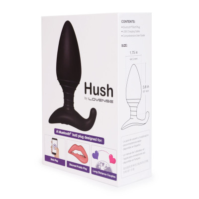 Анальна смарт вібропробка Lovense Hush, розмір L Анальна смарт вібропробка Lovense Hush, розмір L