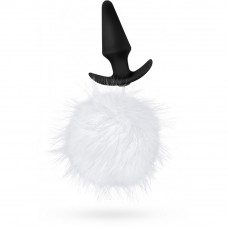 T330675 Анальная пробка с помпоном POM PLUGS FUR POM POM WHITE