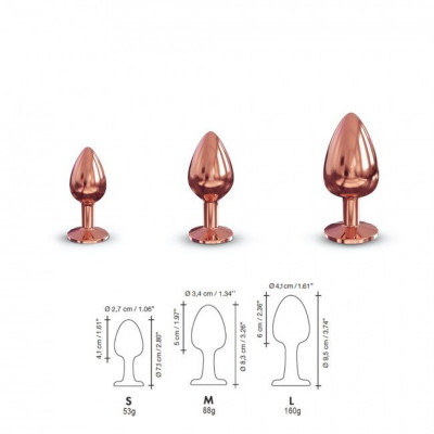 Металлическая анальная пробка с украшением в виде кристалла Dorcel - Diamond Plug L Металлическая анальная пробка с украшением в виде кристалла Dorcel - Diamond Plug L