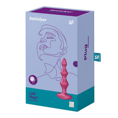 Анальный стимулятор-бусины с двумя моторами Satisfyer Lolli-Plug 1 Berry Анальный стимулятор-бусины с двумя моторами Satisfyer Lolli-Plug 1 Berry