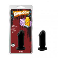 CH86562 Фаллоимитатор черный на присоске Rubicon 3.5 Chisa 8см/3см