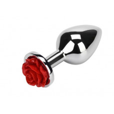 Анальная пробка Flower Red, M
