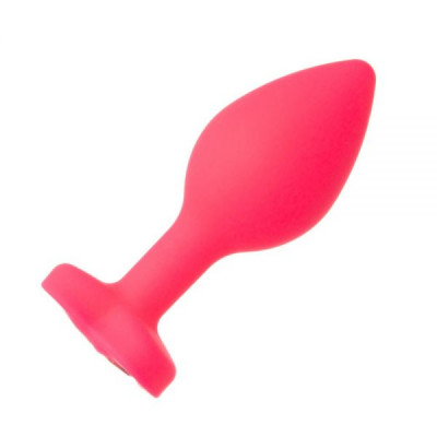 Анальная Pink Silicone Heart Light Pink,M Анальная Pink Silicone Heart Light Pink,M