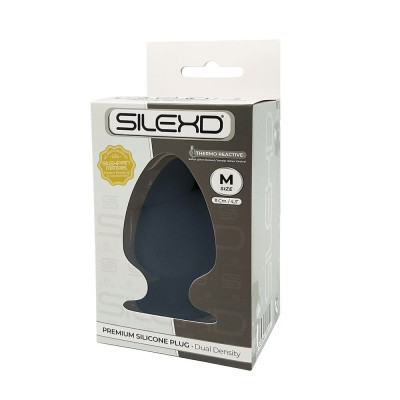 Анальна пробка SilexD (Model 1 size M) двошарова, силікон + Silexpan, діаметр 6,2 см Анальна пробка SilexD (Model 1 size M) двошарова, силікон + Silexpan, діаметр 6,2 см