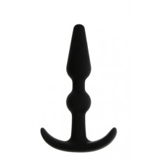 Анальный плаг T-SHAPE SILICONE BUTT PLUG BLACK