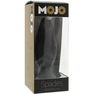 Анальная пробка MOJO SPADES LARGE, BLACK
