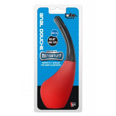 Анальный душ MENZSTUFF 9 HOLE ANAL DOUCHE RED/BLACK