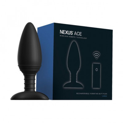 Анальна вібропробка Nexus ACE Large, з пультом ДК, макс. діаметр 5 см Анальна вібропробка Nexus ACE Large, з пультом ДК, макс. діаметр 5 см