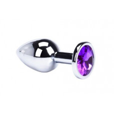 Анальная пробка Metal Dark Violet, S