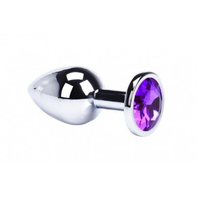 Анальная пробка Metal Dark Violet, S