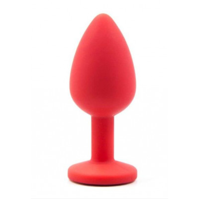 Анальная пробка Red Silicone Dark Blue, M Анальная пробка Red Silicone Dark Blue, M