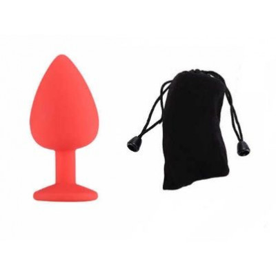 Анальная пробка Red Silicone Dark Blue, M Анальная пробка Red Silicone Dark Blue, M