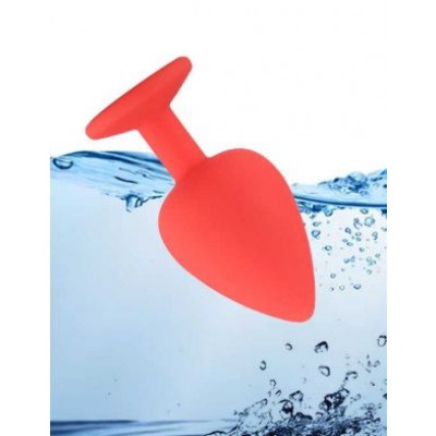 Анальная пробка Red Silicone Dark Blue, M Анальная пробка Red Silicone Dark Blue, M