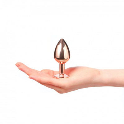 Металлическая анальная пробка с украшением в виде кристалла Dorcel - Diamond Plug M Металлическая анальная пробка с украшением в виде кристалла Dorcel - Diamond Plug M