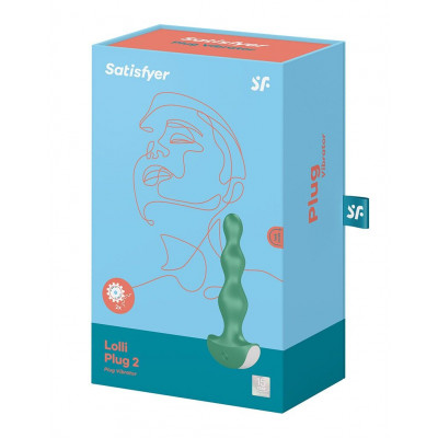 Анальный стимулятор-бусины с двумя моторами Satisfyer Lolli-Plug 2 Green Анальный стимулятор-бусины с двумя моторами Satisfyer Lolli-Plug 2 Green