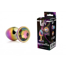 DT21782 Радужная анальная пробка GLEAMING LOVE MULTICOLOUR PLUG MEDIUM