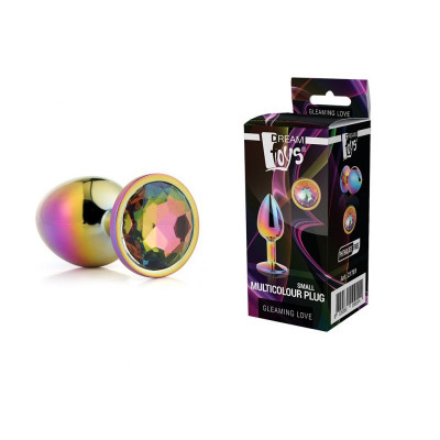 DT21782 Радужная анальная пробка GLEAMING LOVE MULTICOLOUR PLUG MEDIUM
