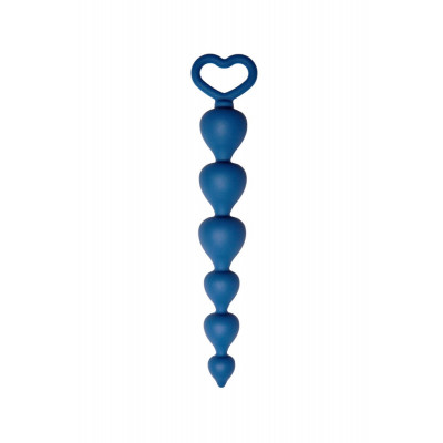 Анальная цепочка LeFrivole Heart Ray Blue