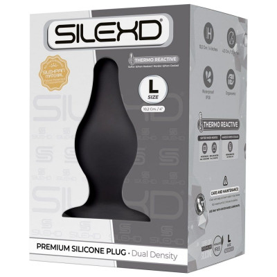 Анальна пробка SilexD (Model 2 size L) двошаровий, силікон+Silexpan, діаметр 4,5 см Анальна пробка SilexD (Model 2 size L) двошаровий, силікон+Silexpan, діаметр 4,5 см