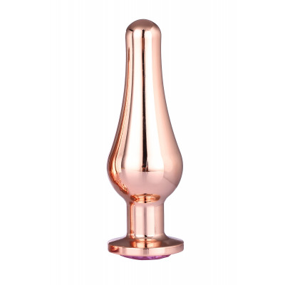 DT21828 Анальная пробка конической формы Dream Toys GLEAMING LOVE ROSE GOLD PLEASURE PLUG L DT21828 Анальная пробка конической формы Dream Toys GLEAMING LOVE ROSE GOLD PLEASURE PLUG L