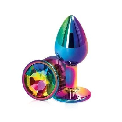 Анальная пробка Metal Colorful, S
