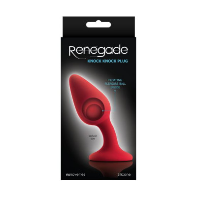 T280509 Анатомическая анальная пробка NS Novelties Renegade KNOCK PLUG RED