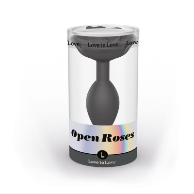 Силіконова анальна пробка Love To Love OPEN ROSES L SIZE - BLACK ONYX Силіконова анальна пробка Love To Love OPEN ROSES L SIZE - BLACK ONYX