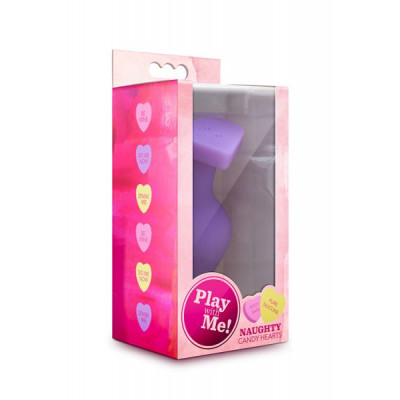 Анальная пробка PLAY WITH ME CANDY HEART DO ME PURPLE