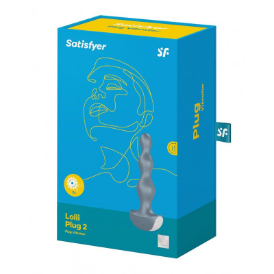 Анальный стимулятор-бусины с двумя моторами Satisfyer Lolli-Plug 2 Ice blue Анальный стимулятор-бусины с двумя моторами Satisfyer Lolli-Plug 2 Ice blue
