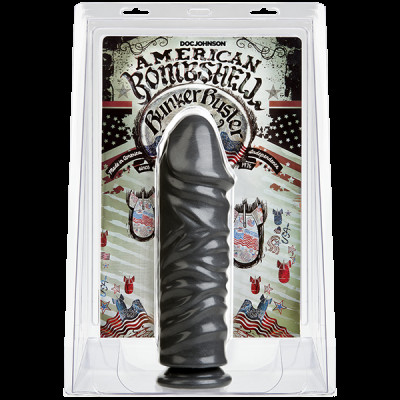 Фалоімітатор для фістингу Doc Johnson American Bombshell Bunker Buster Gun Metal, діаметр 8,1 см Фалоімітатор для фістингу Doc Johnson American Bombshell Bunker Buster Gun Metal, діаметр 8,1 см