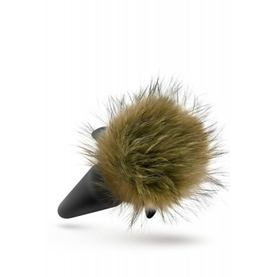 Анальная пробка с помпоном POM PLUGS BROWN Анальная пробка с помпоном POM PLUGS BROWN