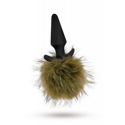 Анальная пробка с помпоном POM PLUGS BROWN Анальная пробка с помпоном POM PLUGS BROWN
