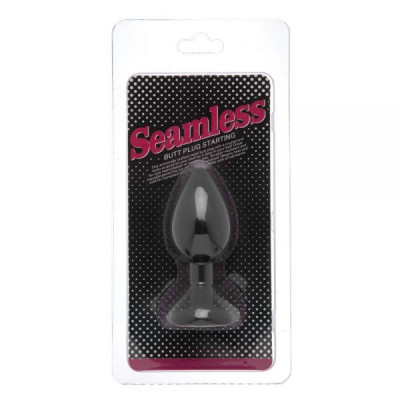 Анальная Black Silicone Heart Diamond, M Анальная Black Silicone Heart Diamond, M