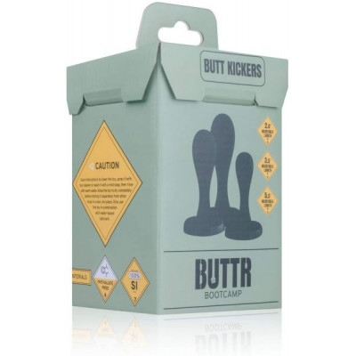Набор анальных пробок BUTTR Butt Kickers Butt Plug Training Set Набор анальных пробок BUTTR Butt Kickers Butt Plug Training Set
