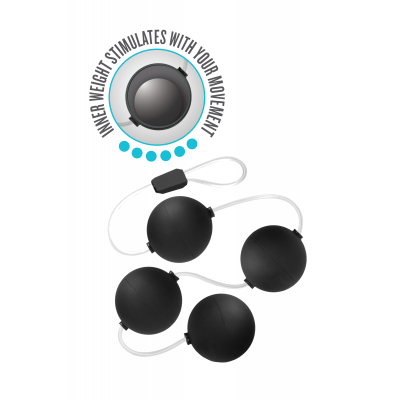 Анальные шарики Blush Anal Adventures Pleasure Balls - Black