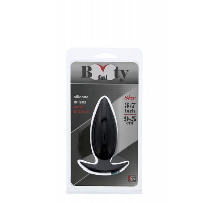 Анальная пробка BOOTYFUL SMALL 3.7INCH, BLACK