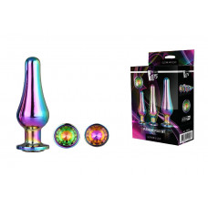 DT21873 Набор анальных пробок конической формы Dream Toys GLEAMING LOVE PLEASURE SET MULTICOLOUR