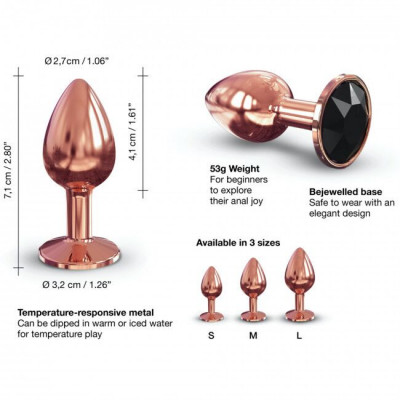 Металлическая анальная пробка с украшением в виде кристалла Dorcel - Diamond Plug S Металлическая анальная пробка с украшением в виде кристалла Dorcel - Diamond Plug S