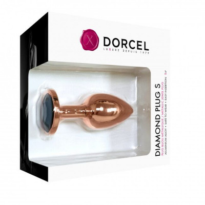 Металлическая анальная пробка с украшением в виде кристалла Dorcel - Diamond Plug S Металлическая анальная пробка с украшением в виде кристалла Dorcel - Diamond Plug S