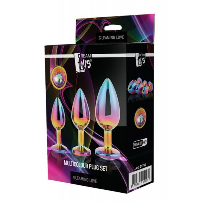 Набор радужных анальных пробок GLEAMING LOVE MULTICOLOUR PLUG SET Набор радужных анальных пробок GLEAMING LOVE MULTICOLOUR PLUG SET