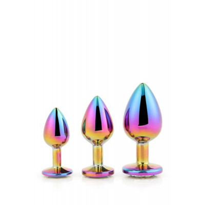 Набор радужных анальных пробок GLEAMING LOVE MULTICOLOUR PLUG SET Набор радужных анальных пробок GLEAMING LOVE MULTICOLOUR PLUG SET