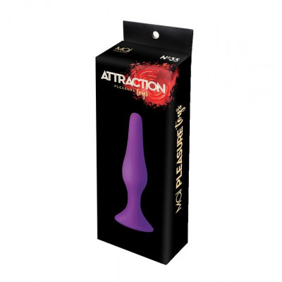 Анальна пробка з присоскою MAI Attraction Toys №35 Purple, довжина 15,5 см, діаметр 3,8см Анальна пробка з присоскою MAI Attraction Toys №35 Purple, довжина 15,5 см, діаметр 3,8см