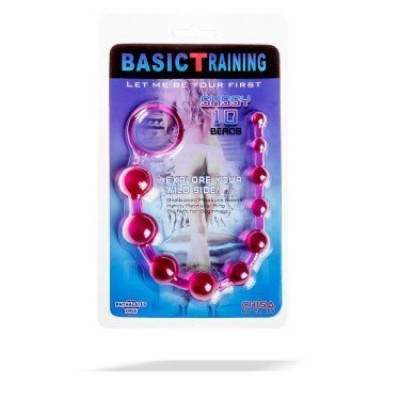 CH31109 Анальная цепочка Basic Training Sassy 10 розовая Chisa