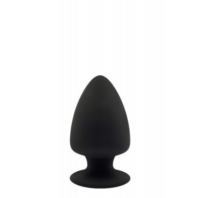 Термоактивная анальная пробка PREMIUM SILICONE PLUG S BLACK