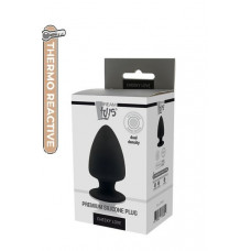 Термоактивная анальная пробка PREMIUM SILICONE PLUG S BLACK