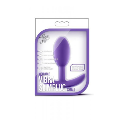 Анальная пробка с уникальным стимулирующим дизайном LUXE WEARABLE VIBRA SLIM PLUG SMALL