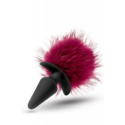 Анальная пробка с помпоном POM PLUGS BURGUNDY Анальная пробка с помпоном POM PLUGS BURGUNDY