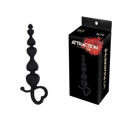 Анальні буси MAI Attraction Toys №79 Black, довжина 18 см, діаметр 3,1 см Анальні буси MAI Attraction Toys №79 Black, довжина 18 см, діаметр 3,1 см