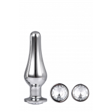 DT21874 Набор анальных пробок конической формы Dream Toys GLEAMING LOVE PLEASURE SET SILVER